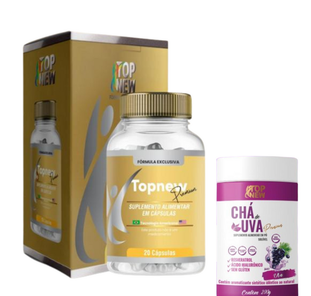Kit Topnew Premium + Chá solúvel Uva com Resveratrol