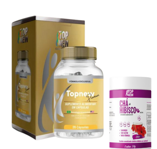 Kit Topnew Premium + Chá Solúvel Hibisco