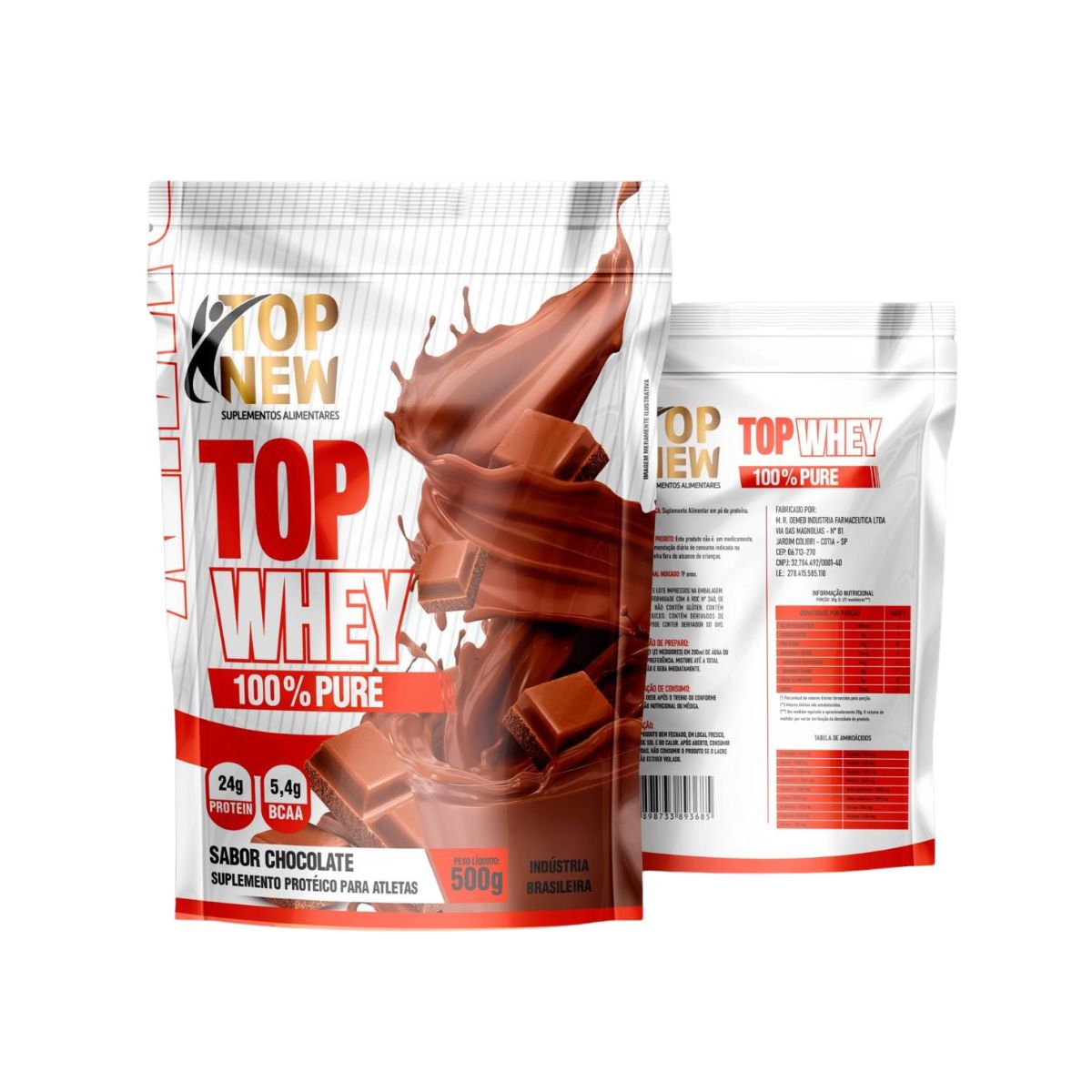 Whey Protein 100% em Sachê de 500g