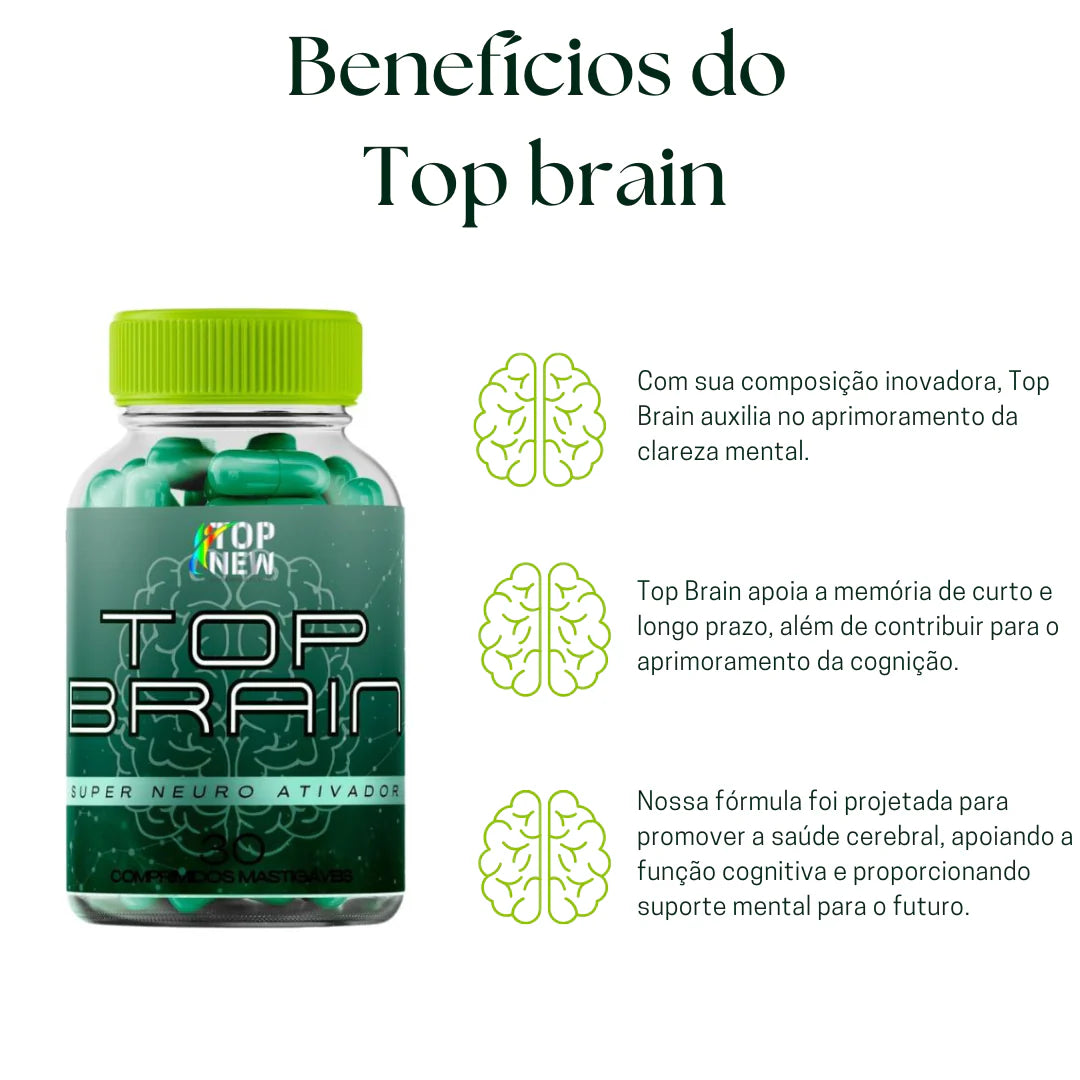Top Brain - Suplemento Cognitivo Avançado