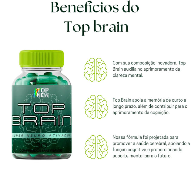 Top Brain - Suplemento Cognitivo Avançado