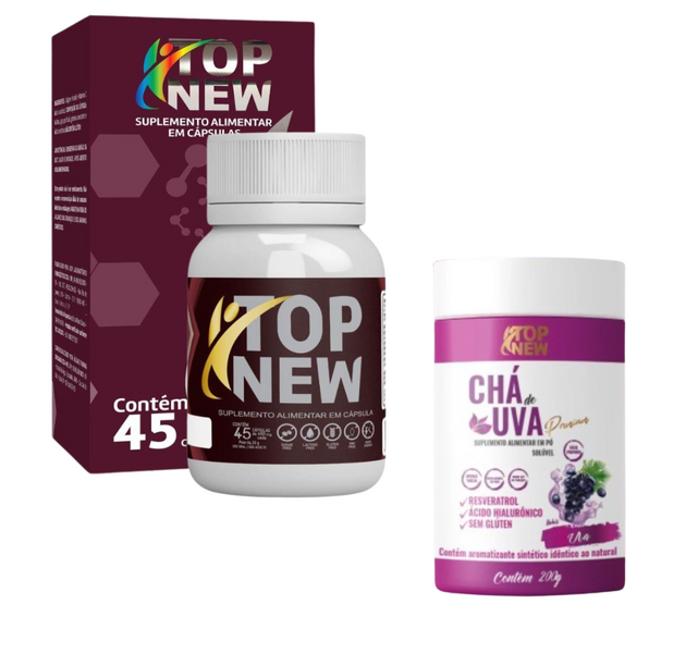Kit Topnew Termogênico + Chá de Uva com Resveratrol Solúvel