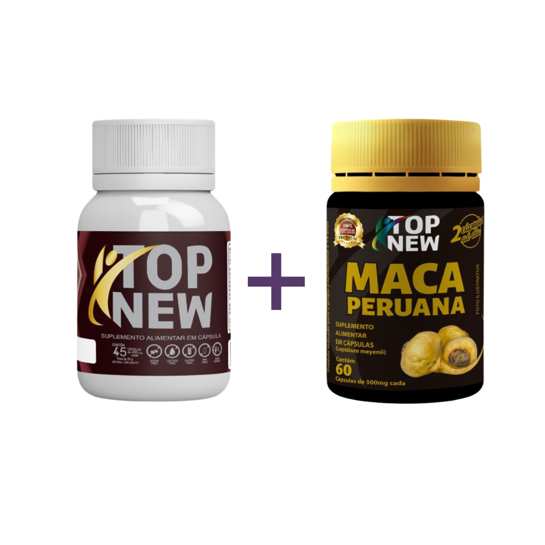 Combo Topnew Termogênico + Maca Peruana Topnew