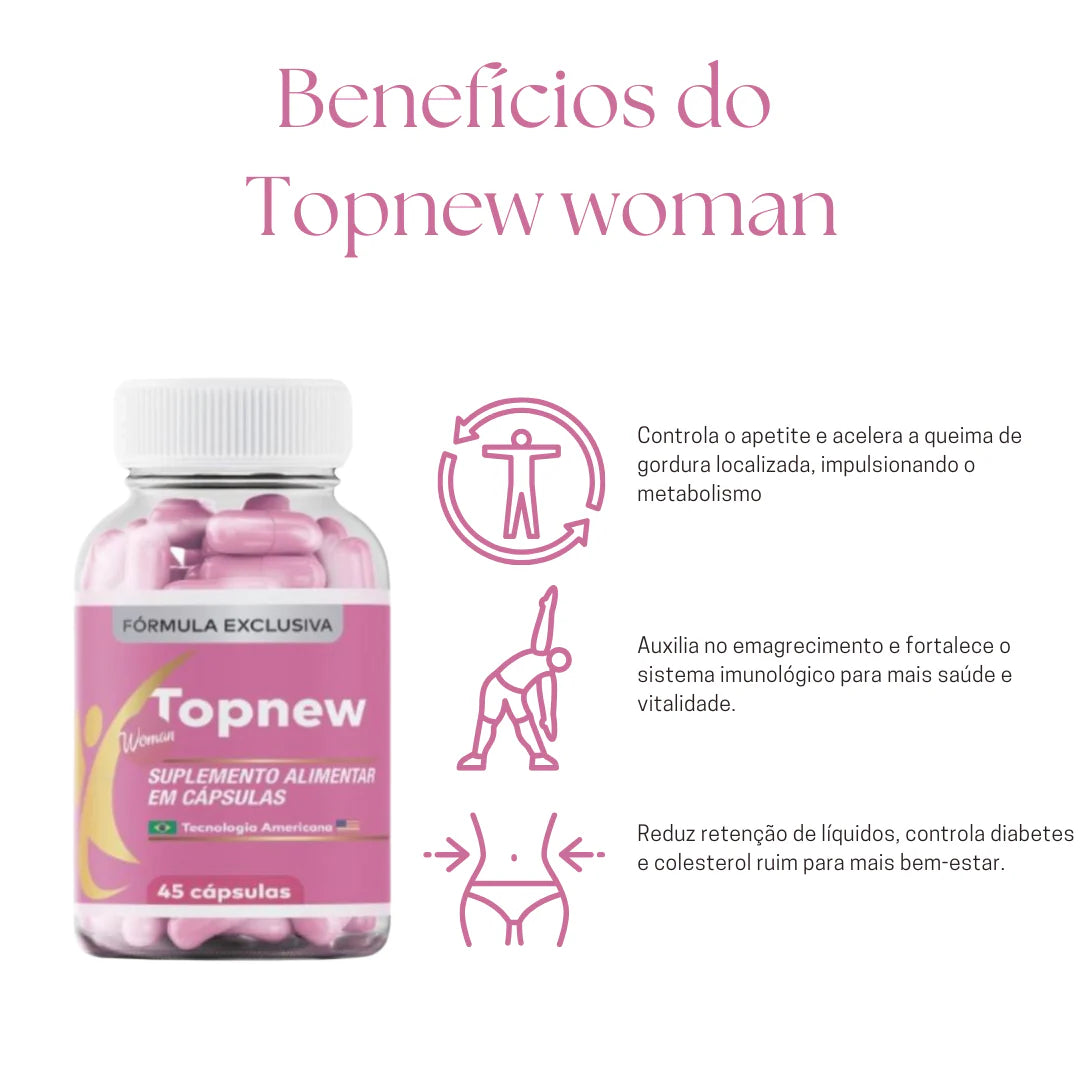 Topnew Woman + Ácido Hialurônico (Brinde)